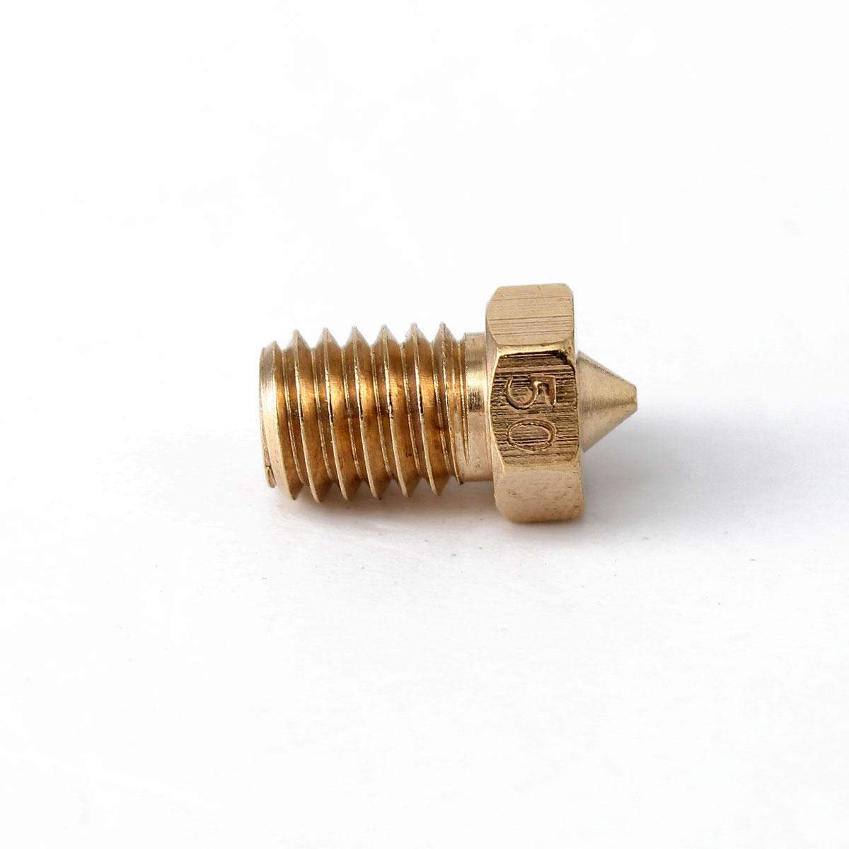 1 Pc M6 Threaded Copper Nozzle 0.3/0.4/0.5MM For 1.75mm Supplies 3D Printer COD